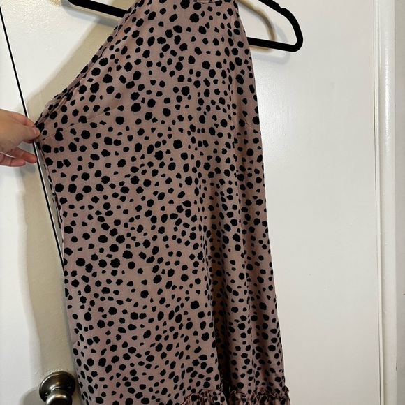 SHEIN Pink and Black Polka Dot Dress - Picture 3 of 10